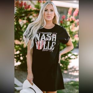 New! Black Nashville Music Festival T-Shirt Dress!